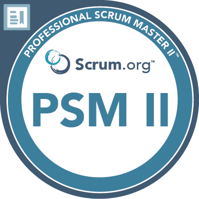 Professional Scrum Master II Zertifikat